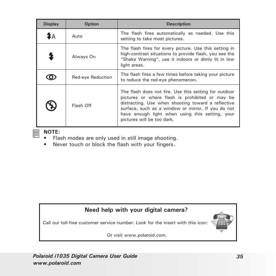 Need help with your digital camera | Polaroid I1035 User Manual | Page 35 / 117