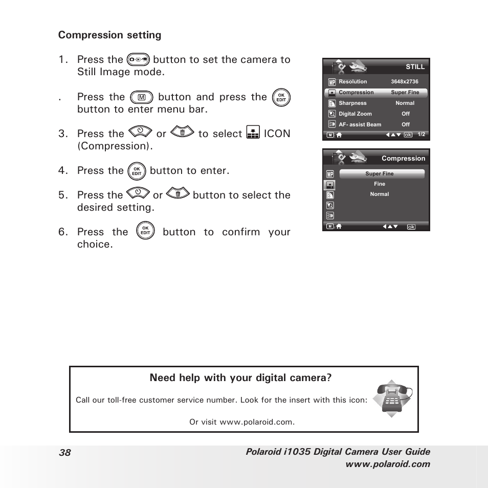 Polaroid I1035 User Manual | Page 38 / 117