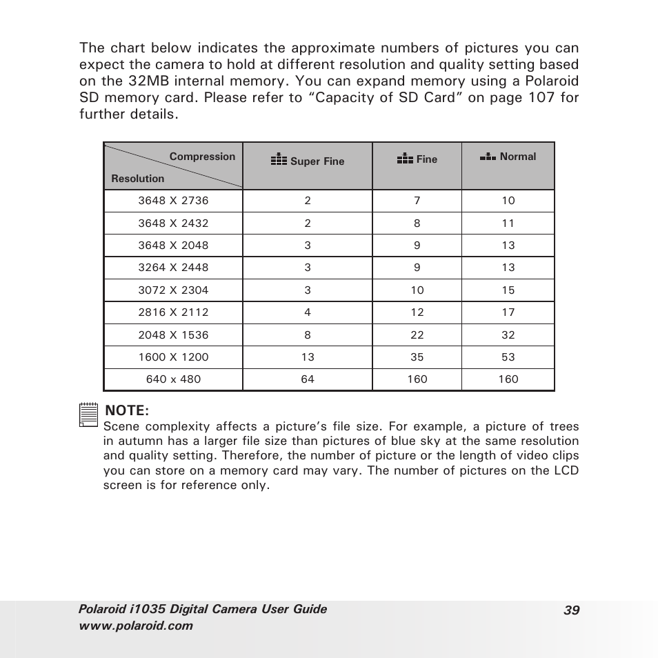 Polaroid I1035 User Manual | Page 39 / 117