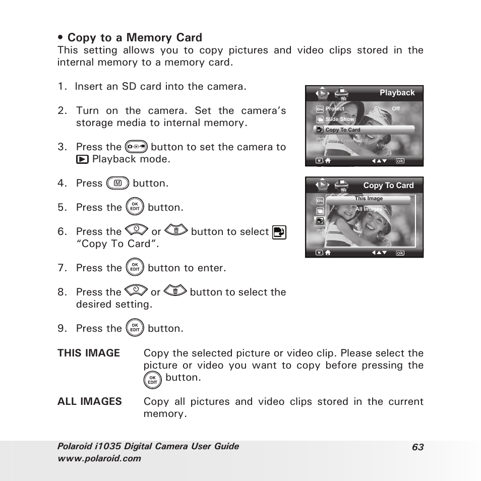 Polaroid I1035 User Manual | Page 63 / 117