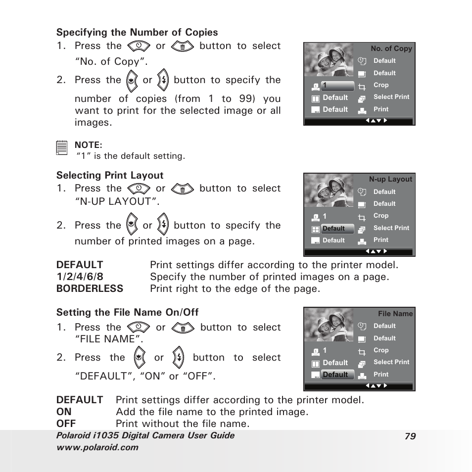 Polaroid I1035 User Manual | Page 79 / 117