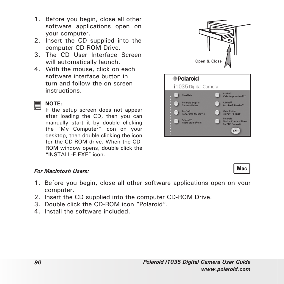 Polaroid I1035 User Manual | Page 90 / 117