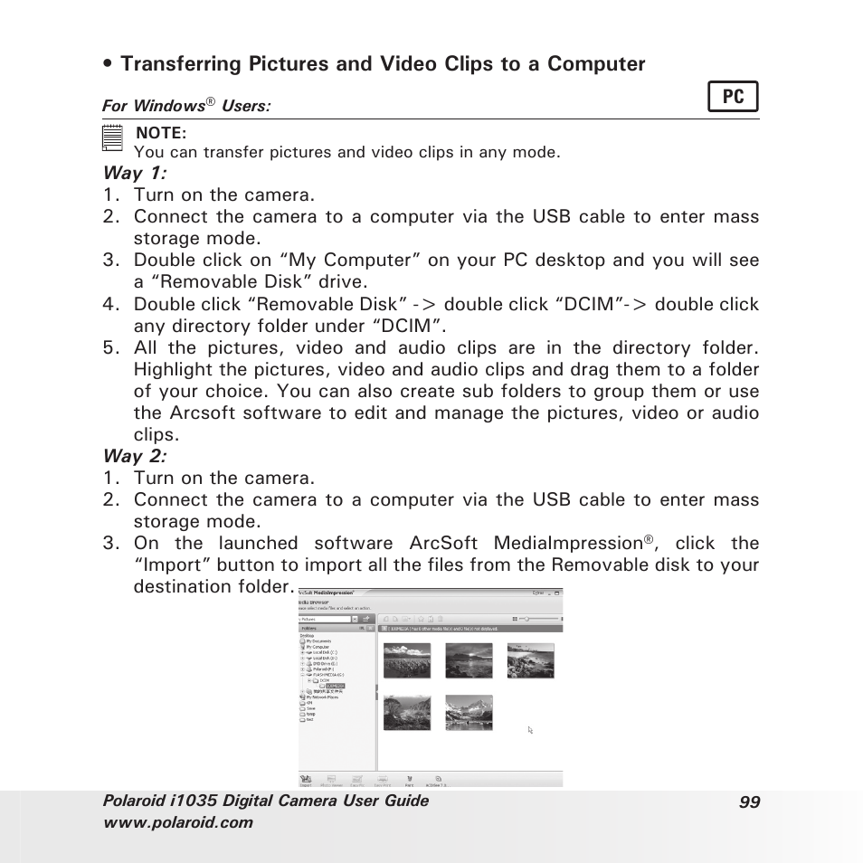 Polaroid I1035 User Manual | Page 99 / 117