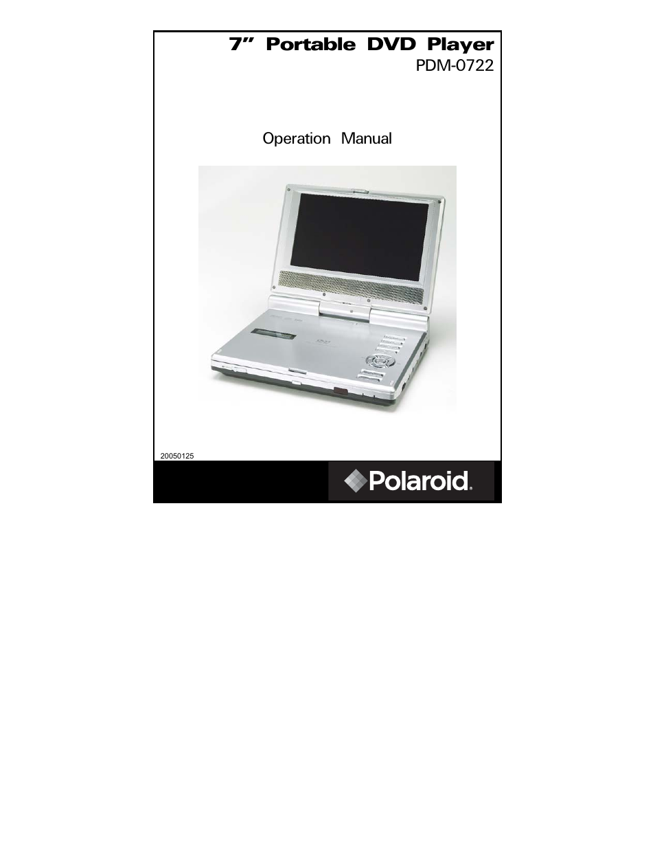 Polaroid PDM-0722 User Manual | 43 pages