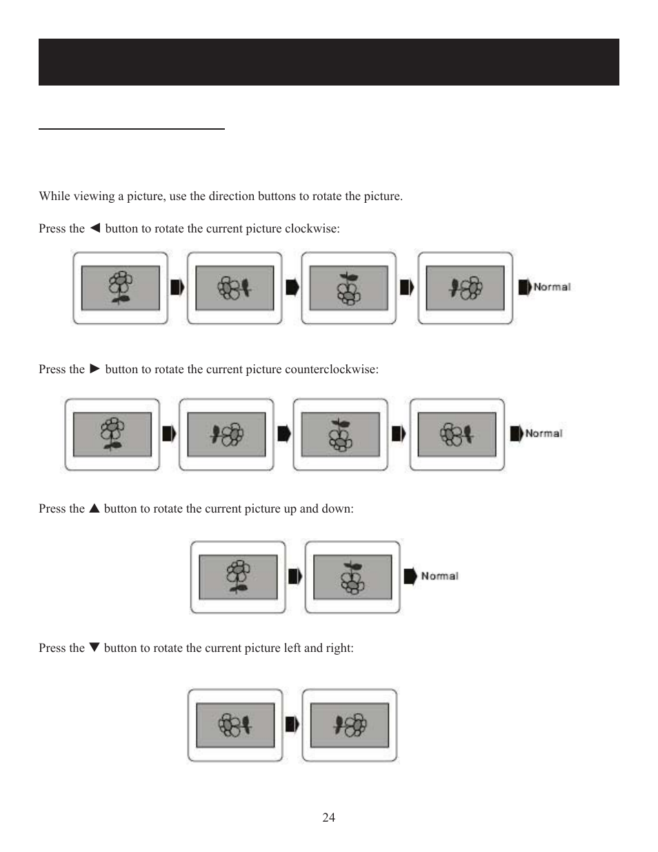 Playback operation | Polaroid DPA-10040K User Manual | Page 24 / 34