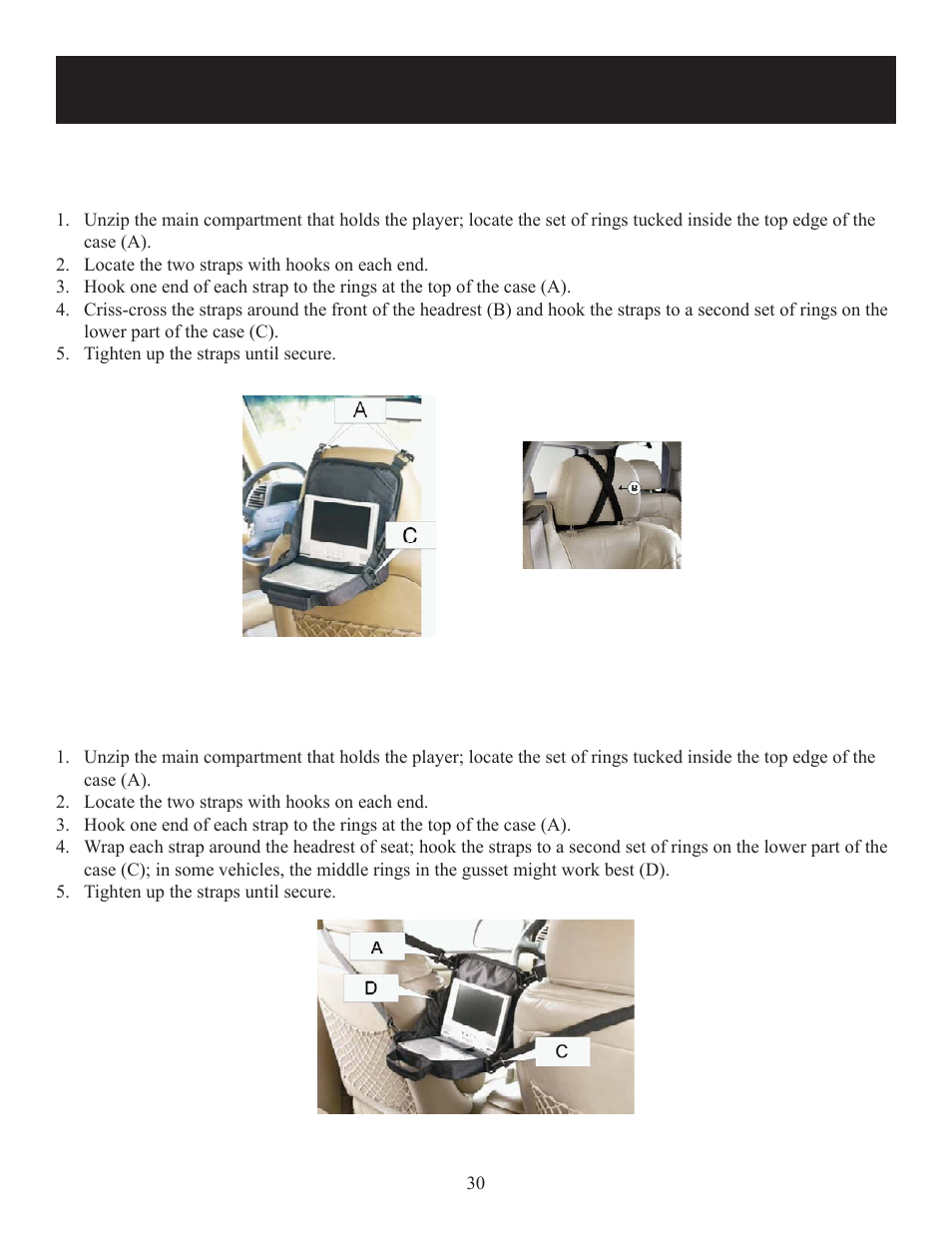 Carrying case | Polaroid DPA-10040K User Manual | Page 30 / 34