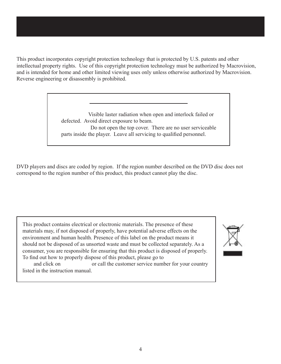 Important safety instructions | Polaroid DPA-10040K User Manual | Page 4 / 34