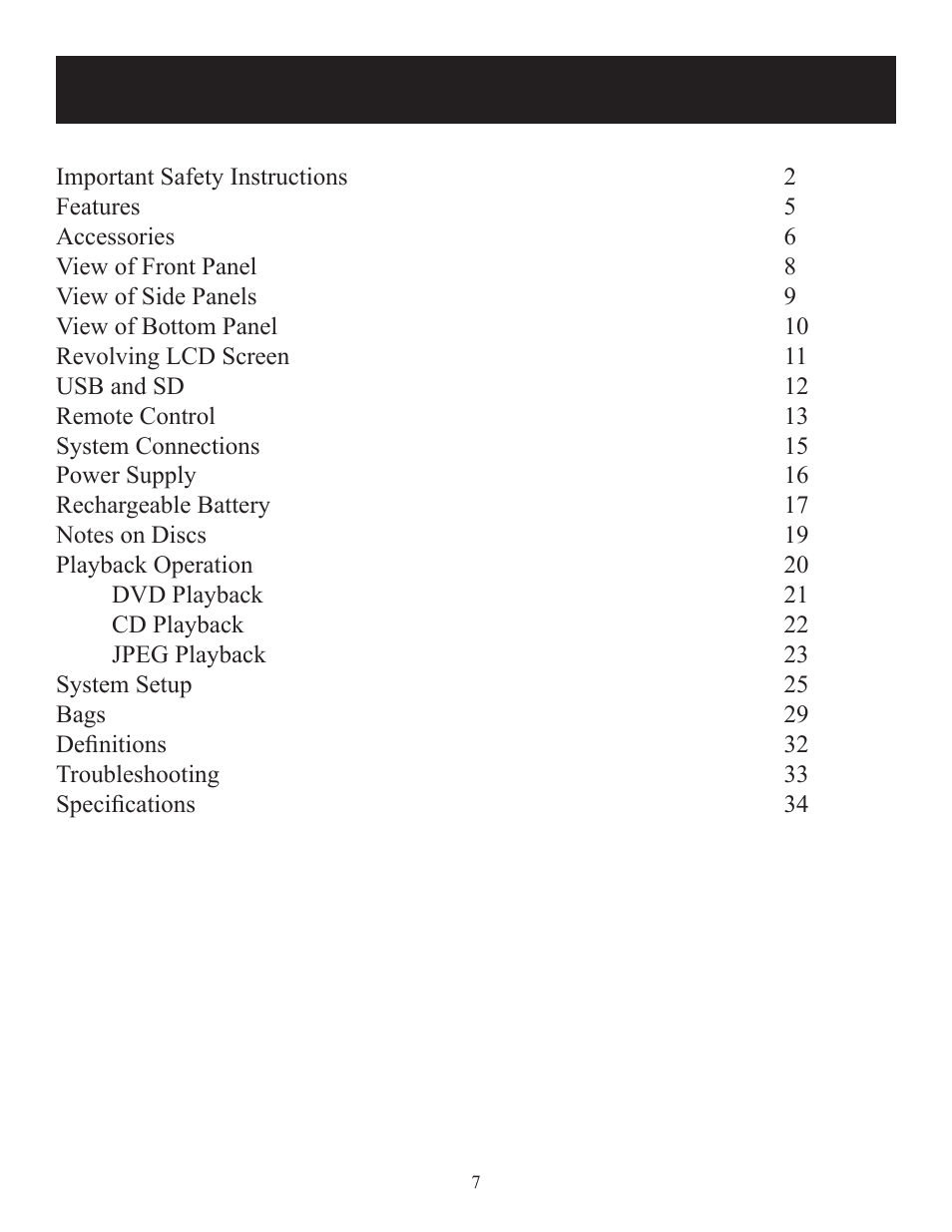 Polaroid DPA-10040K User Manual | Page 7 / 34