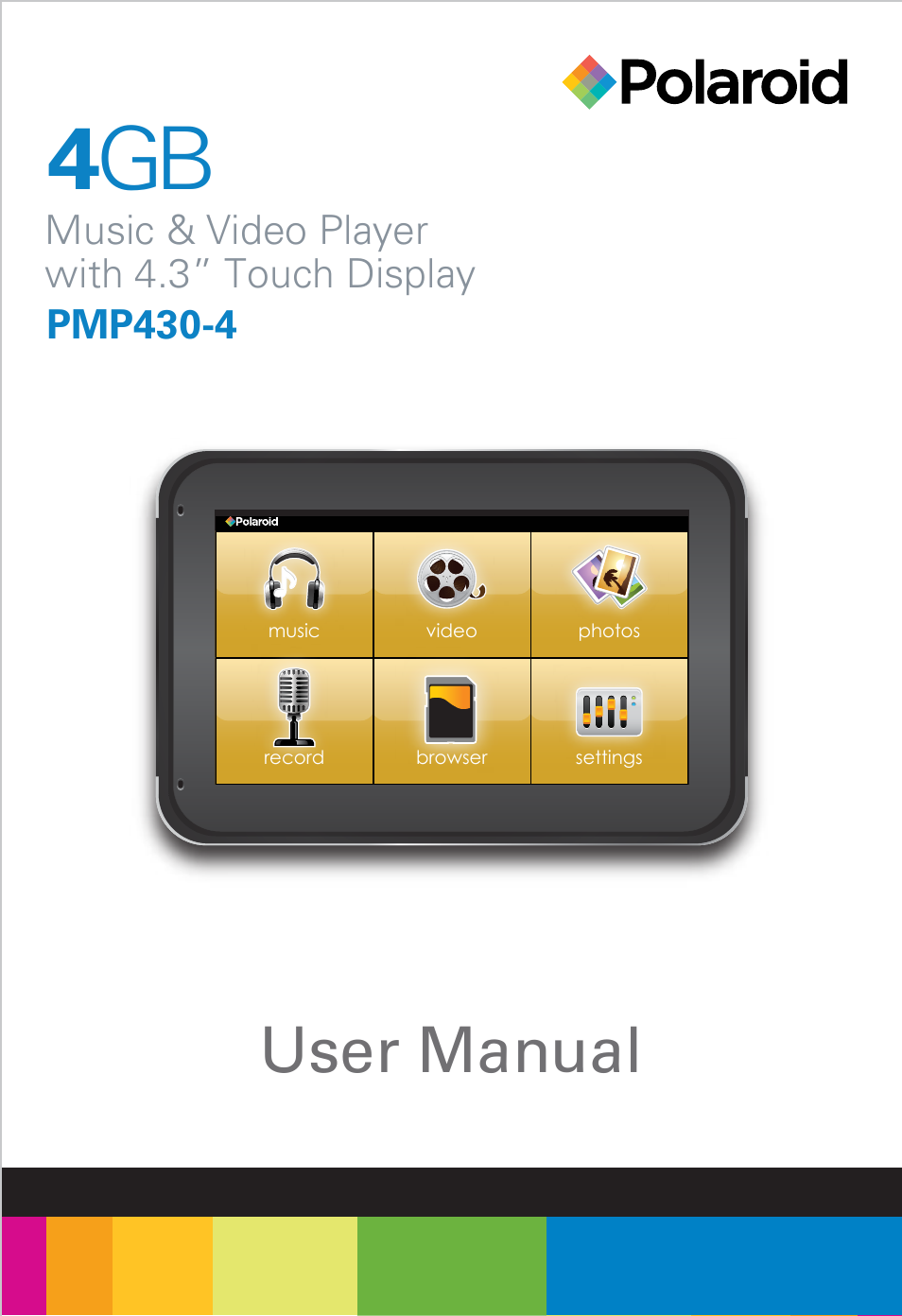 Polaroid PMP430-4 User Manual | 23 pages