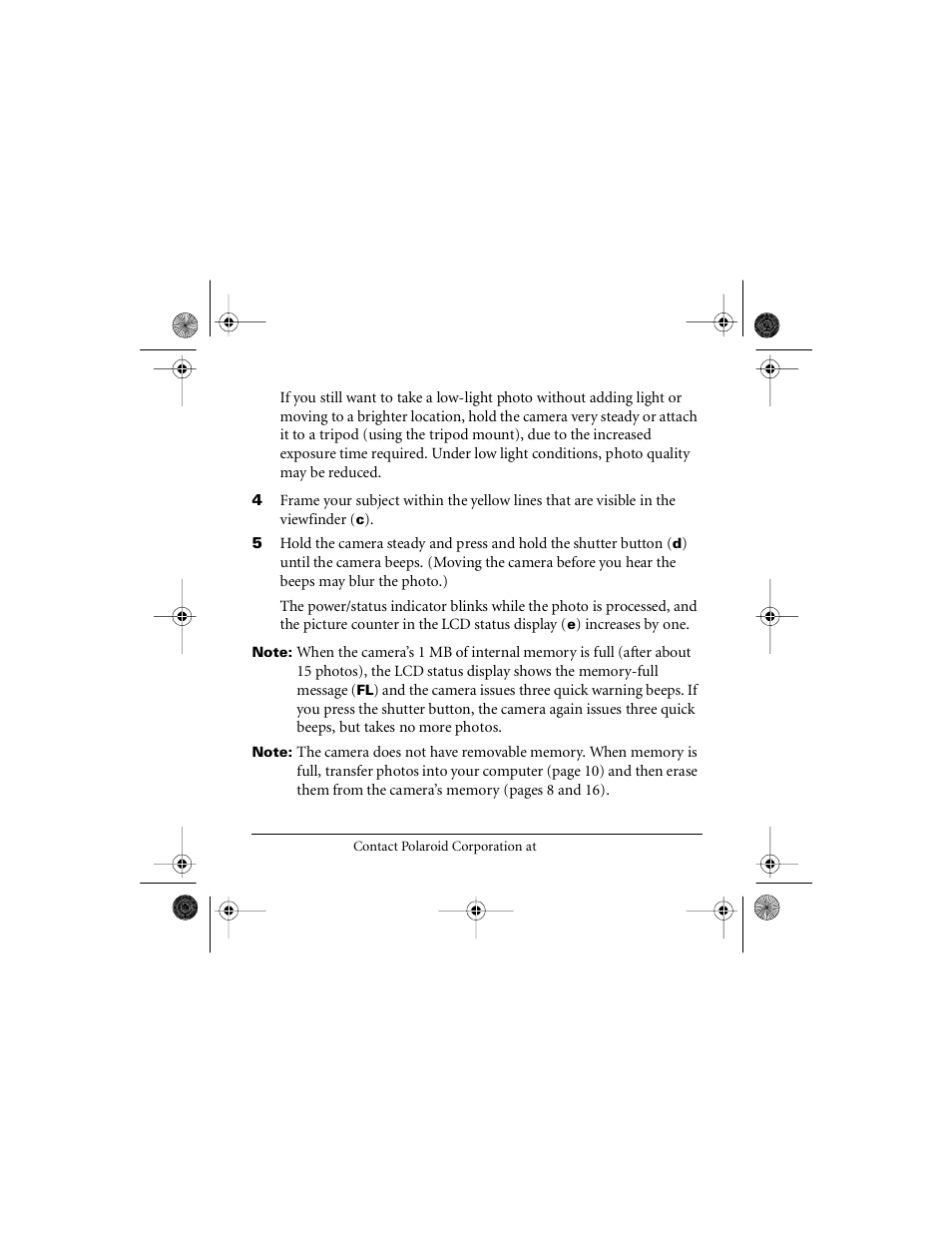 Polaroid FUN 620 User Manual | Page 8 / 25