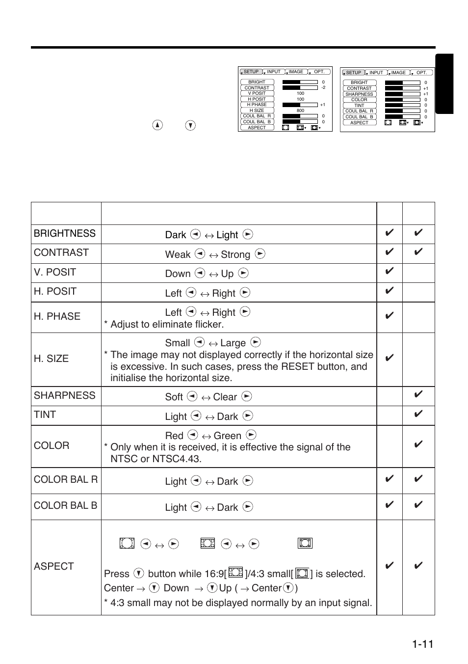 Setup menu | Polaroid SVGA 270 User Manual | Page 12 / 27