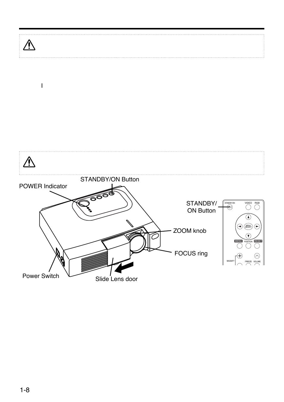 Operations, Power on/off, Power on | Power off | Polaroid SVGA 270 User Manual | Page 9 / 27