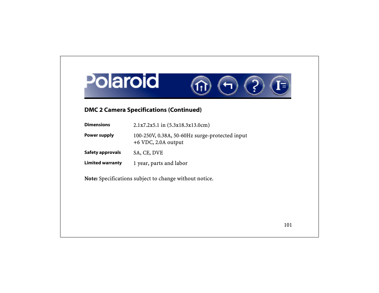 Polaroid DCM 2 Online User Manual | Page 102 / 153