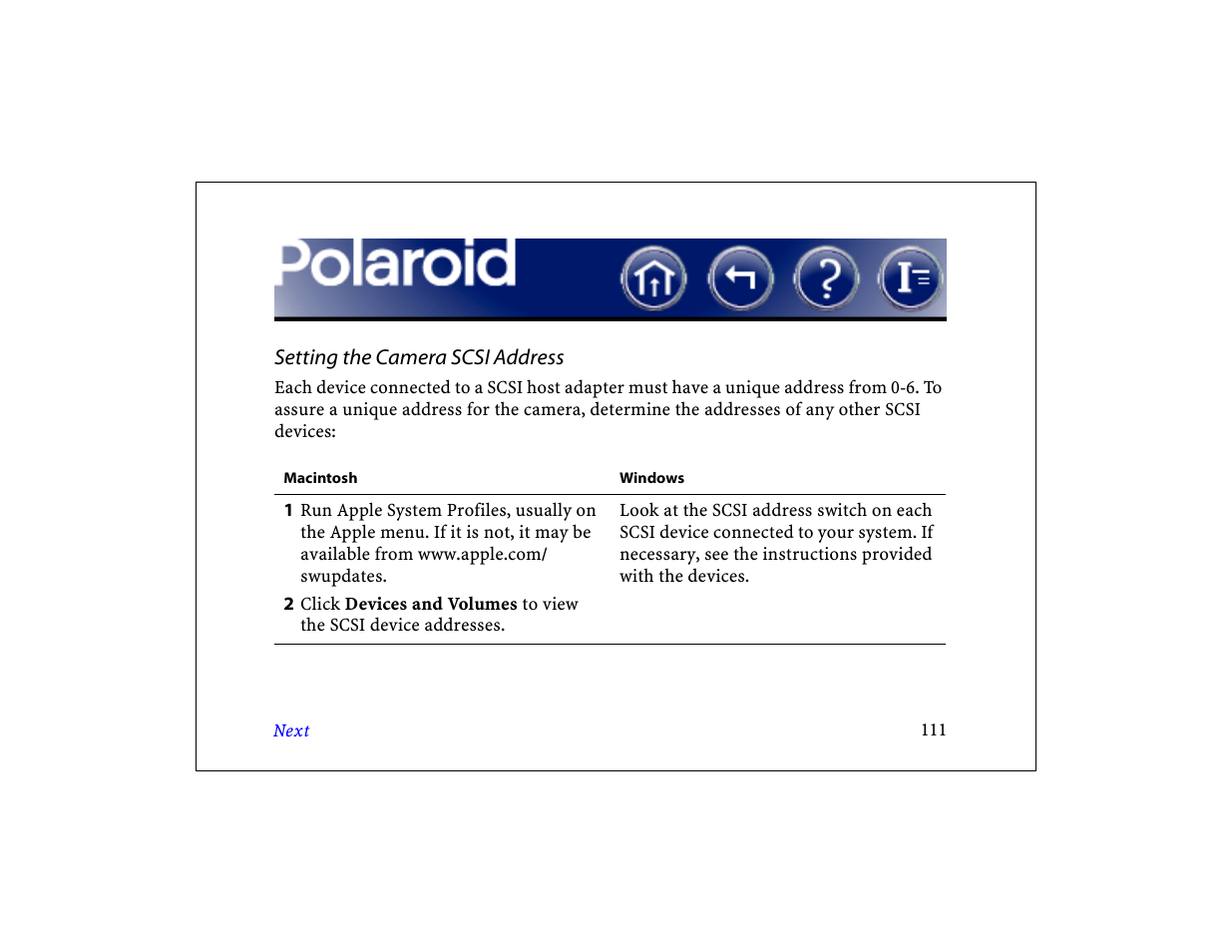 Polaroid DCM 2 Online User Manual | Page 112 / 153