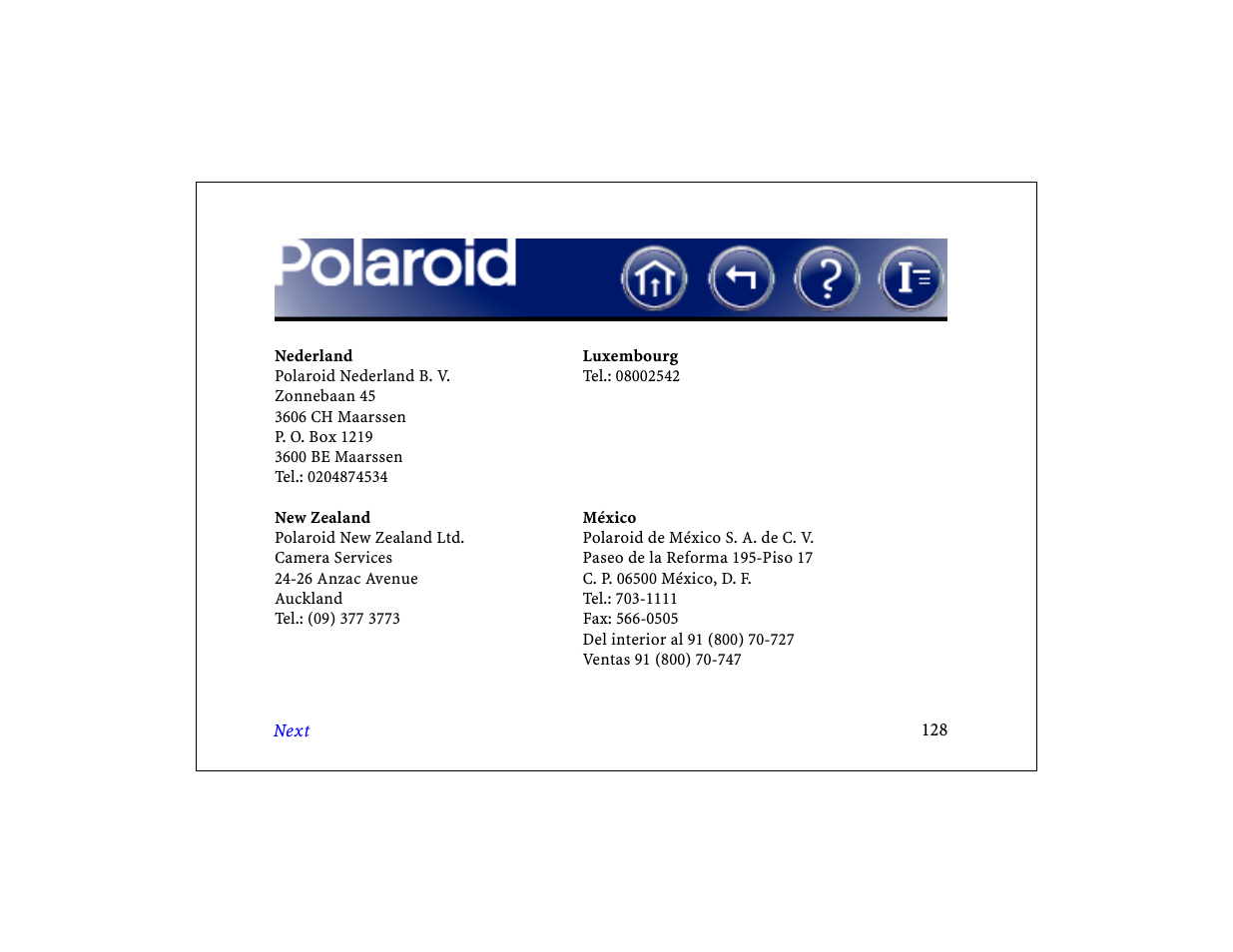 Polaroid DCM 2 Online User Manual | Page 129 / 153