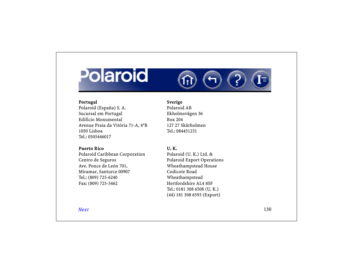 Polaroid DCM 2 Online User Manual | Page 131 / 153