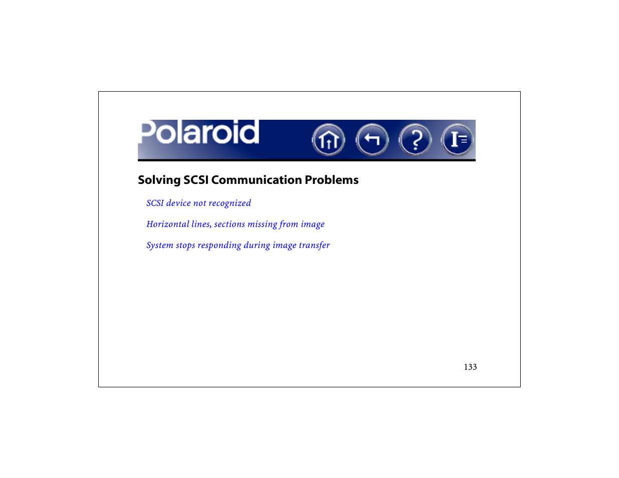 Solving scsi communication problems | Polaroid DCM 2 Online User Manual | Page 134 / 153