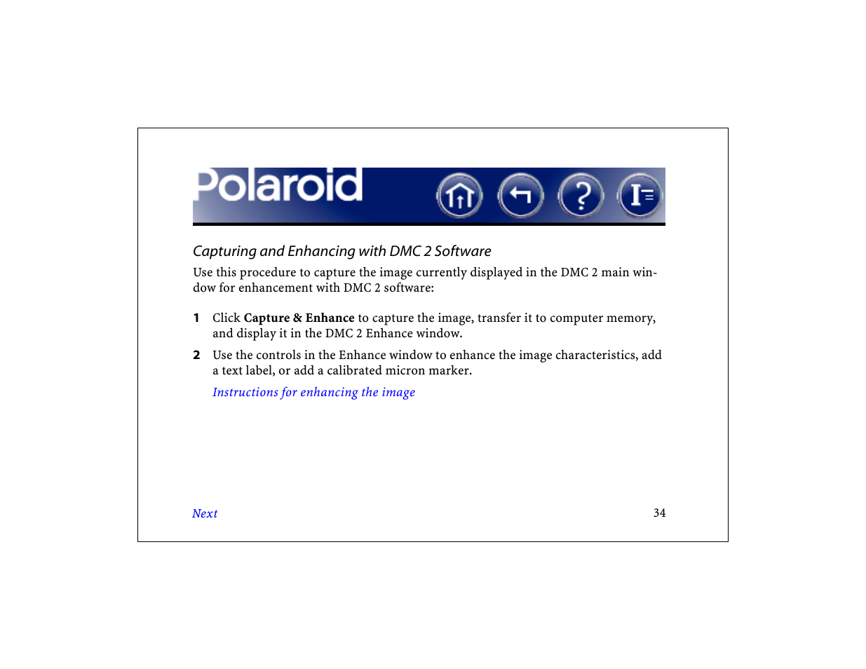 Polaroid DCM 2 Online User Manual | Page 35 / 153