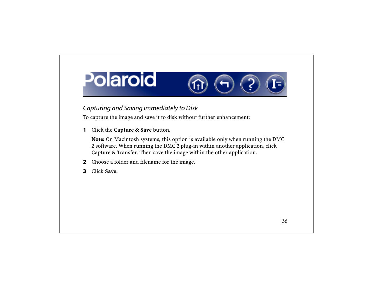 Polaroid DCM 2 Online User Manual | Page 37 / 153