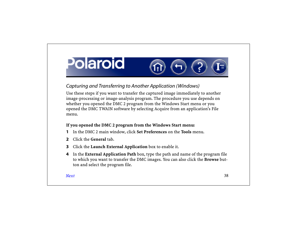 Polaroid DCM 2 Online User Manual | Page 39 / 153