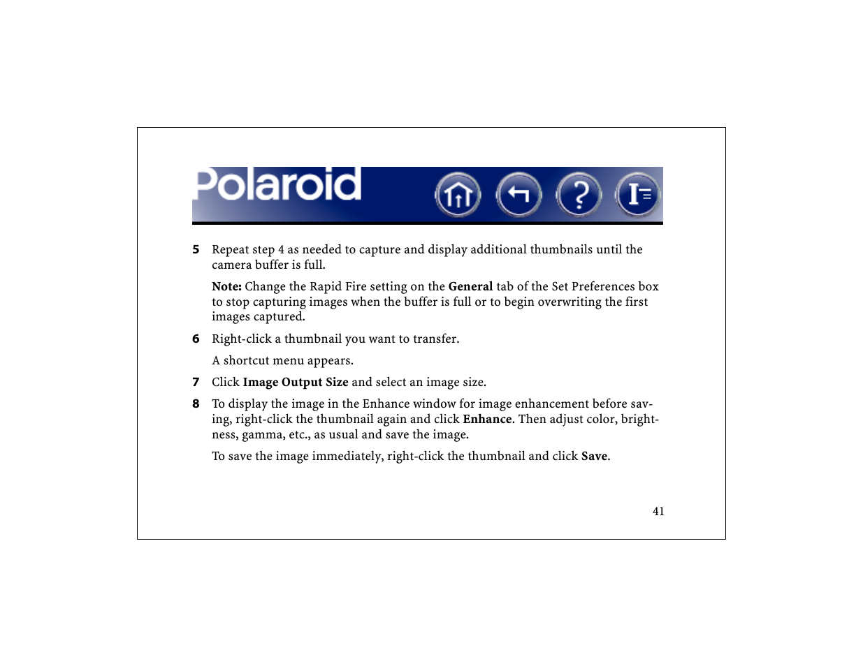 Polaroid DCM 2 Online User Manual | Page 42 / 153