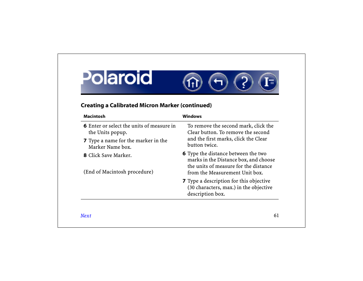 Polaroid DCM 2 Online User Manual | Page 62 / 153