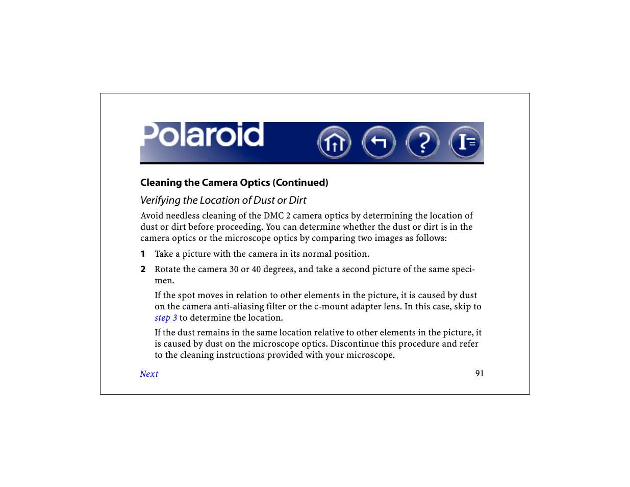 Polaroid DCM 2 Online User Manual | Page 92 / 153