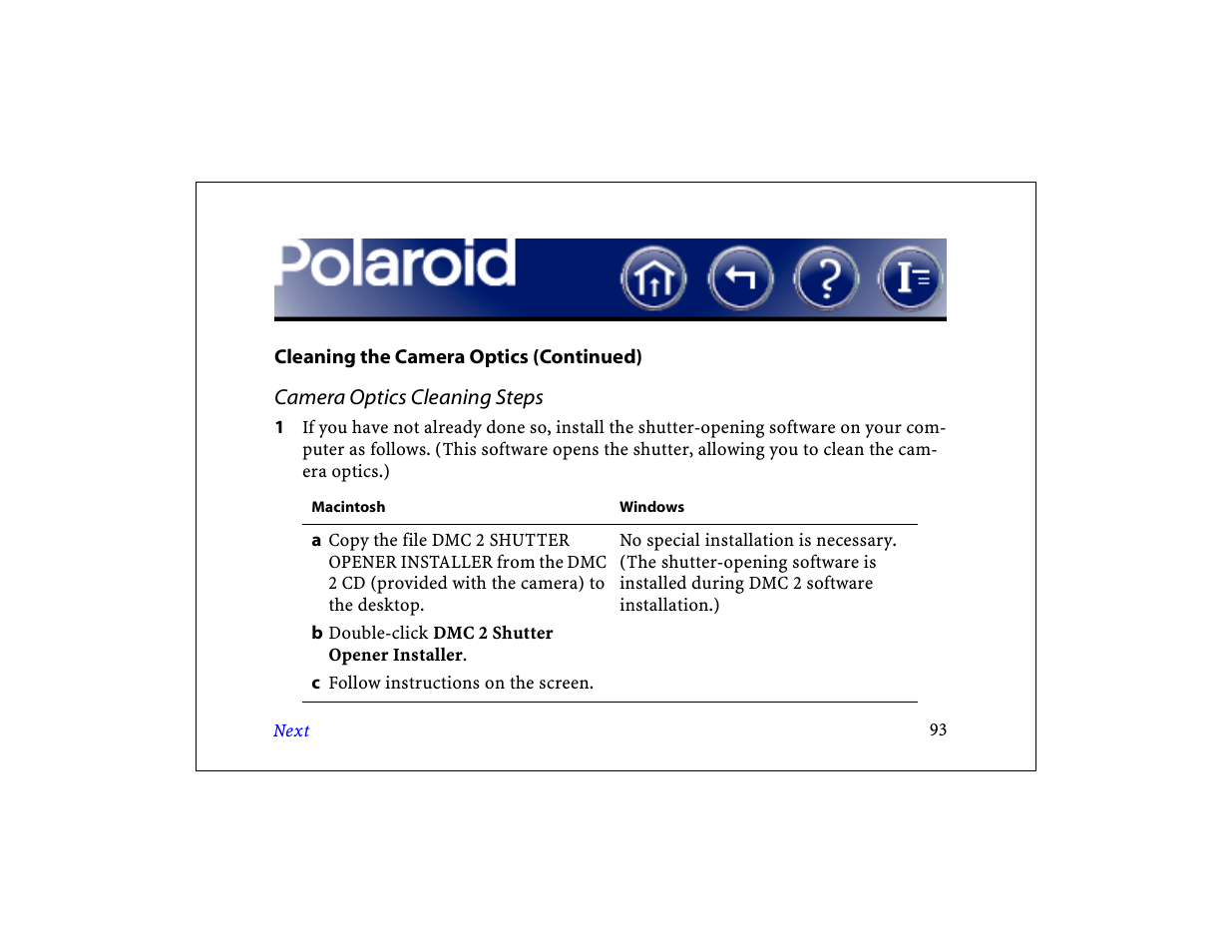 Polaroid DCM 2 Online User Manual | Page 94 / 153