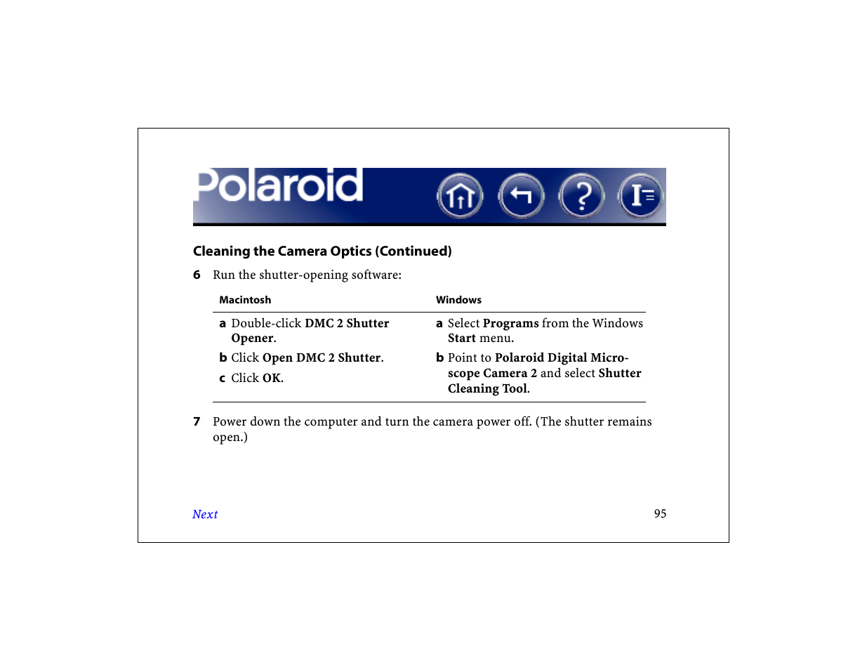 Polaroid DCM 2 Online User Manual | Page 96 / 153