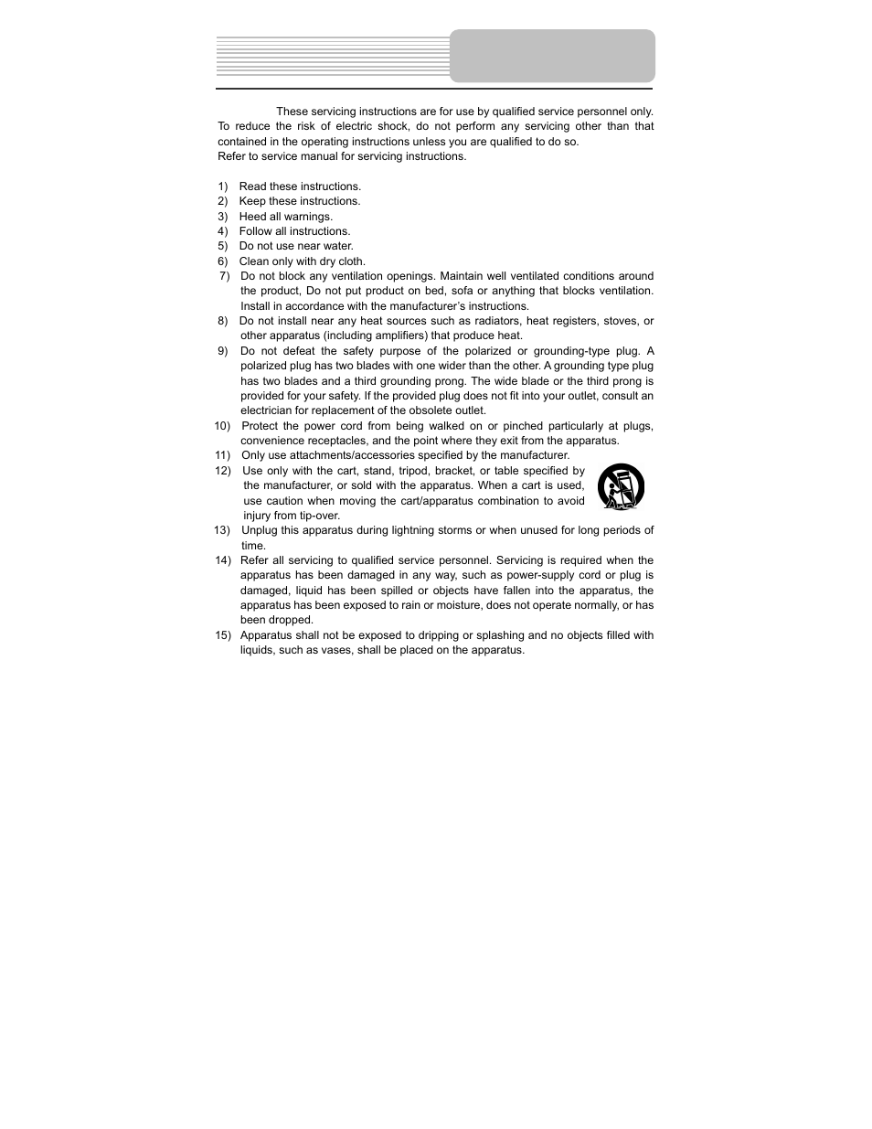 Important safety instructions | Polaroid PDM-1058 User Manual | Page 3 / 39