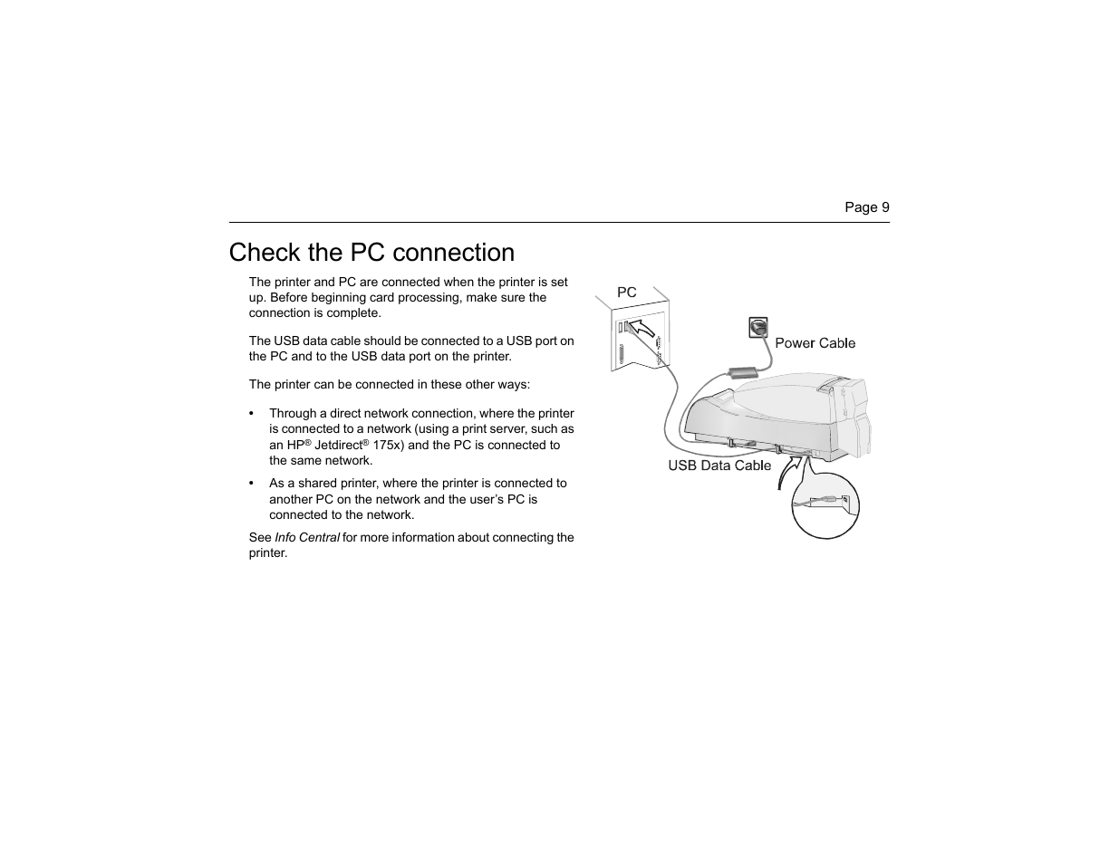Check the pc connection | Polaroid P4000 User Manual | Page 12 / 30