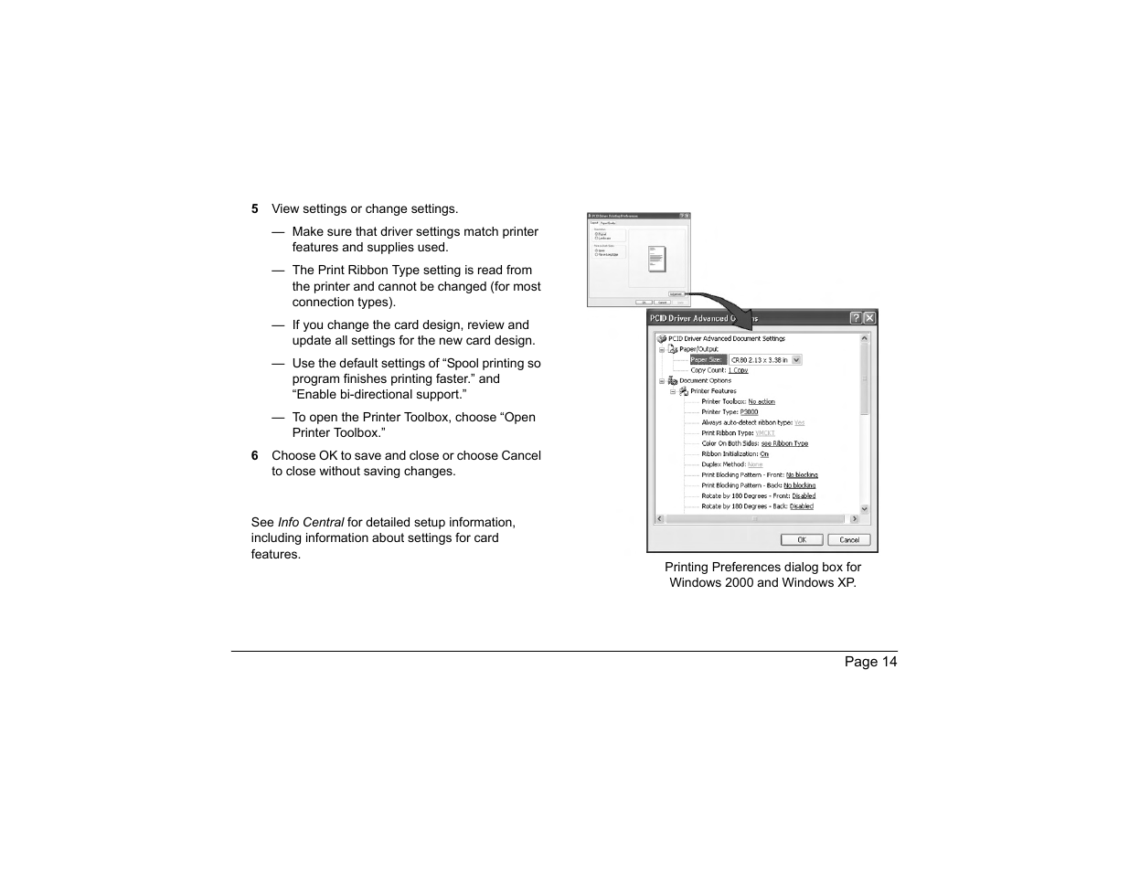 5 view settings or change settings | Polaroid P4000 User Manual | Page 17 / 30