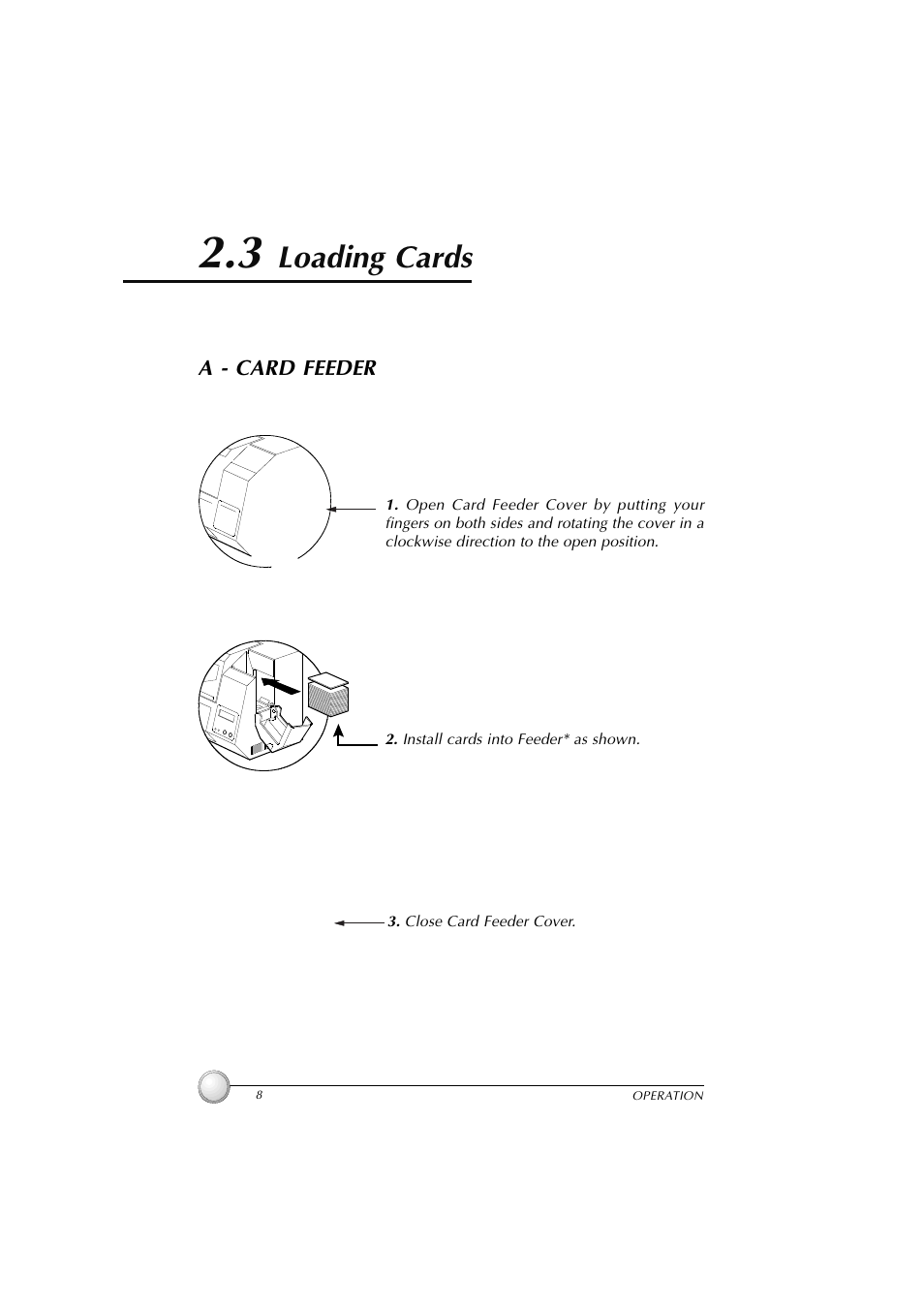 3 loading cards, Loading cards | Polaroid P100 User Manual | Page 15 / 52