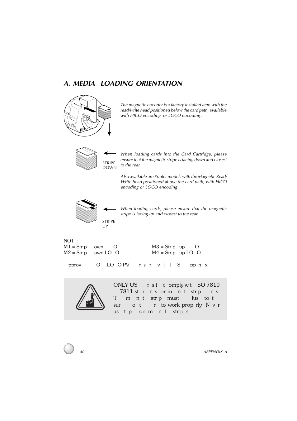 A. media loading orientation | Polaroid P100 User Manual | Page 46 / 52