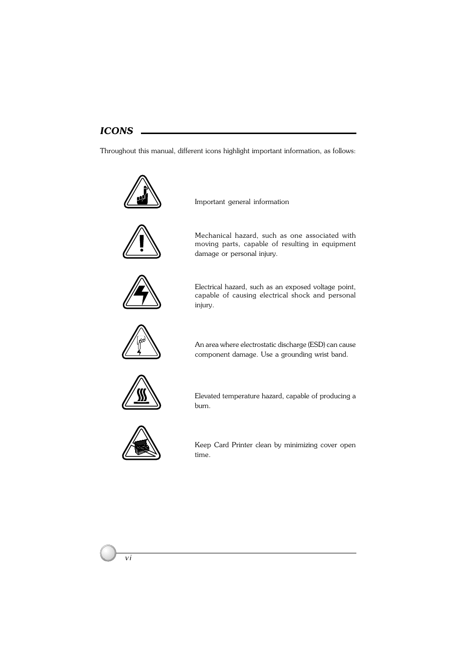 Icons | Polaroid P100 User Manual | Page 5 / 52