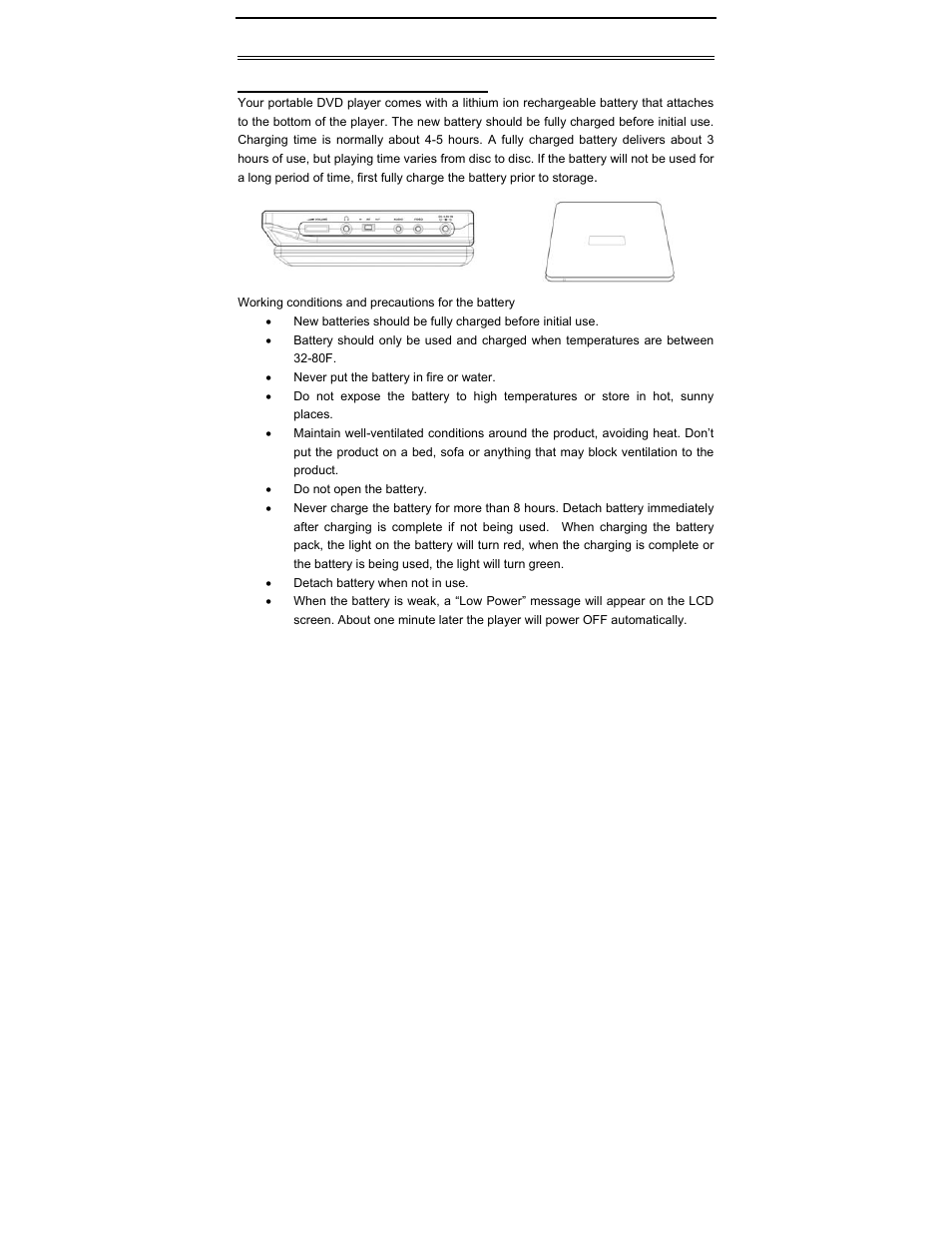 Power supply | Polaroid PDV-0813A User Manual | Page 16 / 30