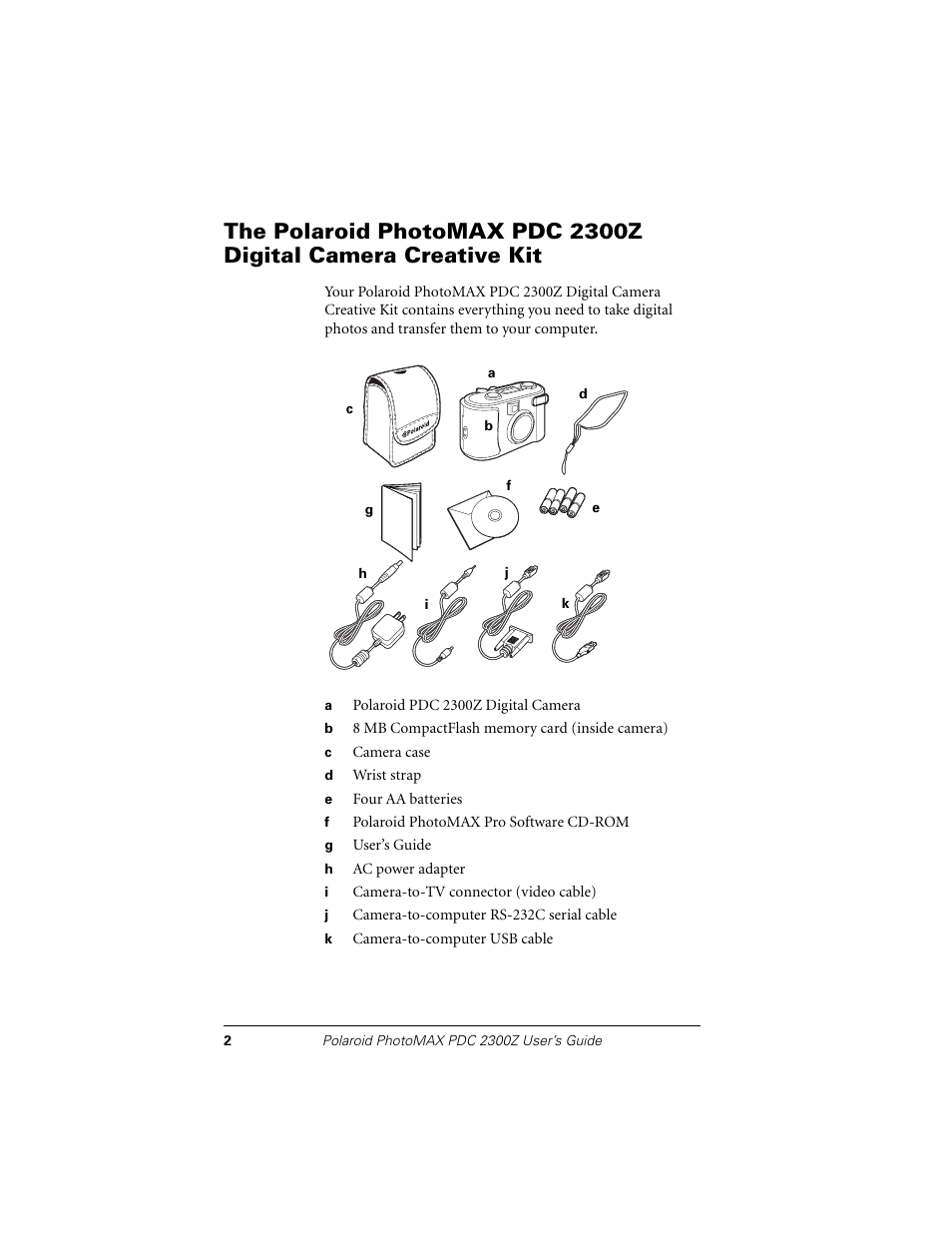 Polaroid PDC 2300Z User Manual | Page 6 / 64