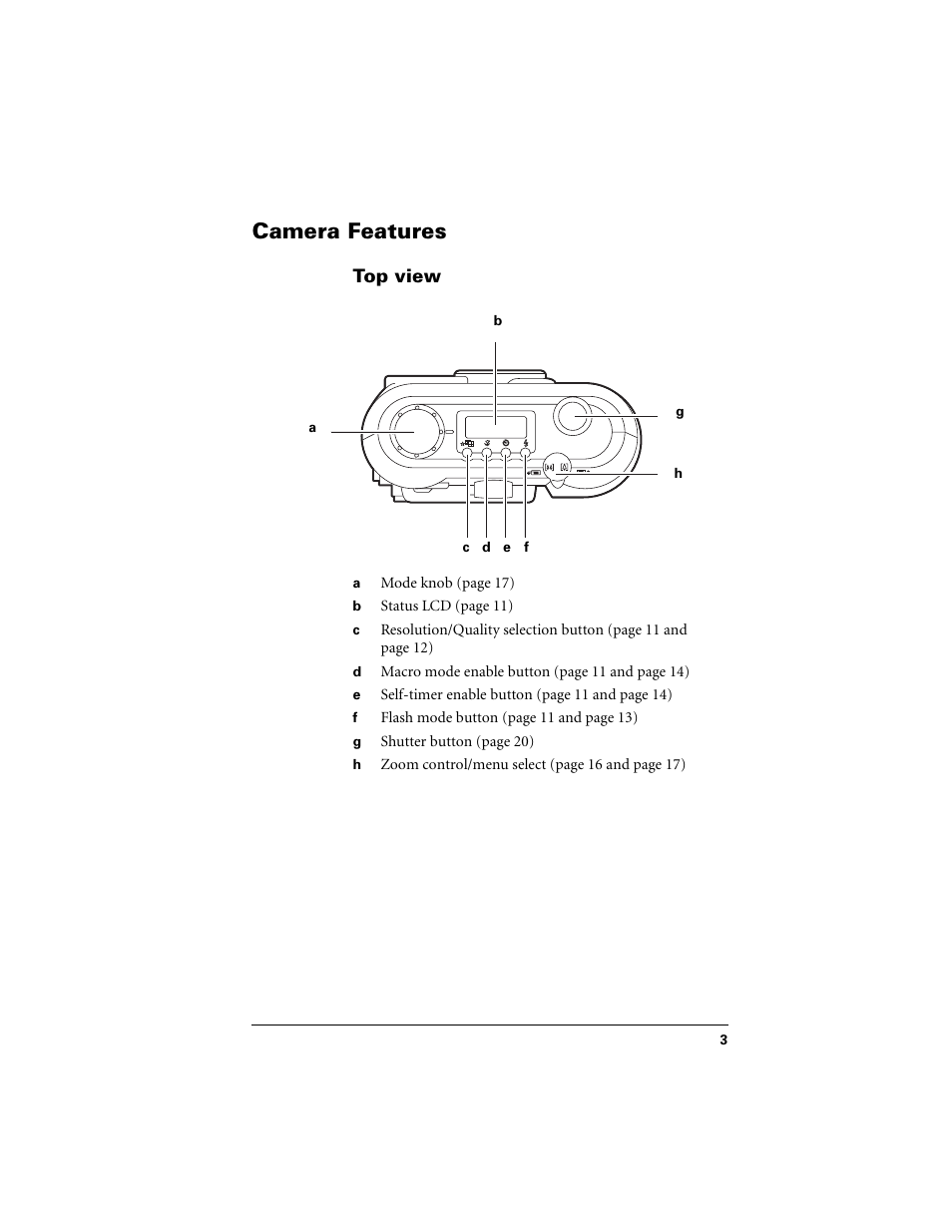 Camera features | Polaroid PDC 2300Z User Manual | Page 7 / 64