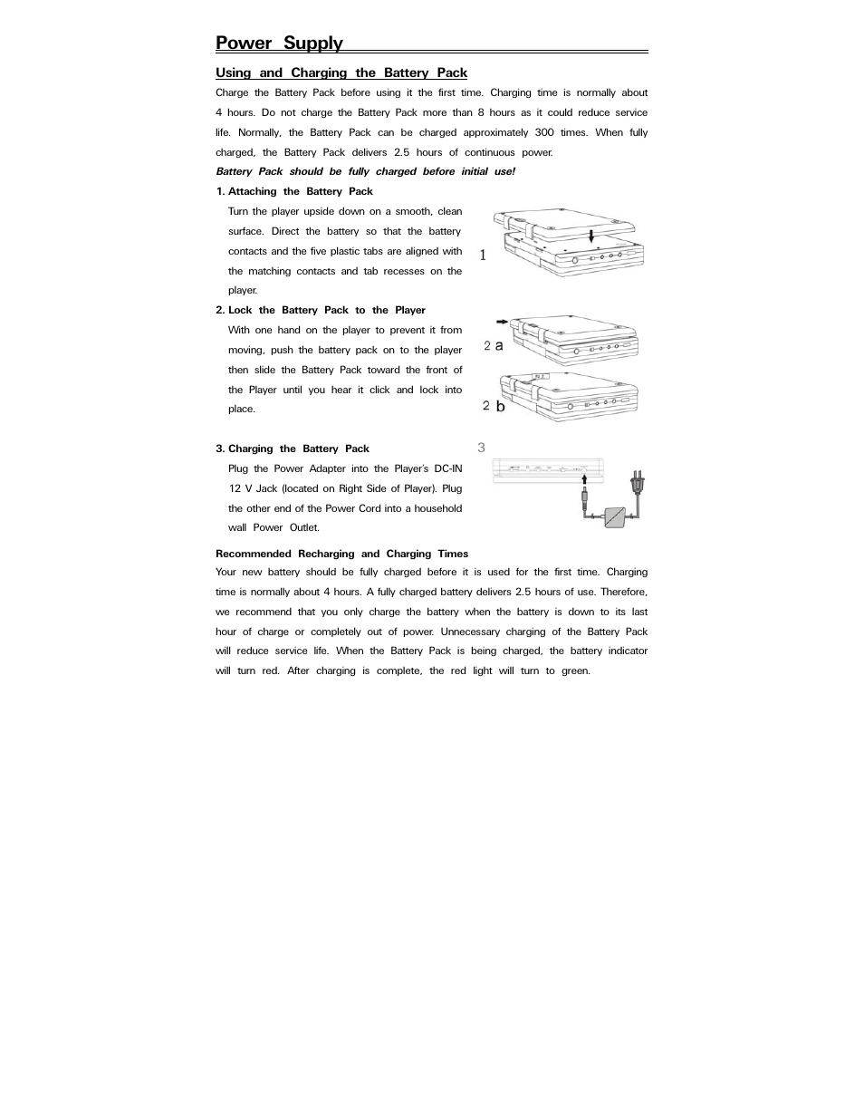 Power supply | Polaroid PDV-088PT User Manual | Page 14 / 29