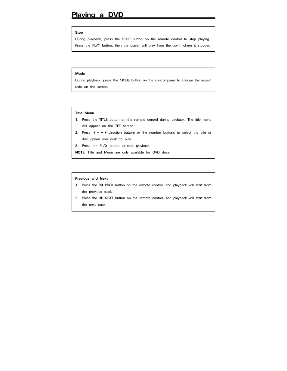 Playing a dvd | Polaroid PDV-088PT User Manual | Page 19 / 29