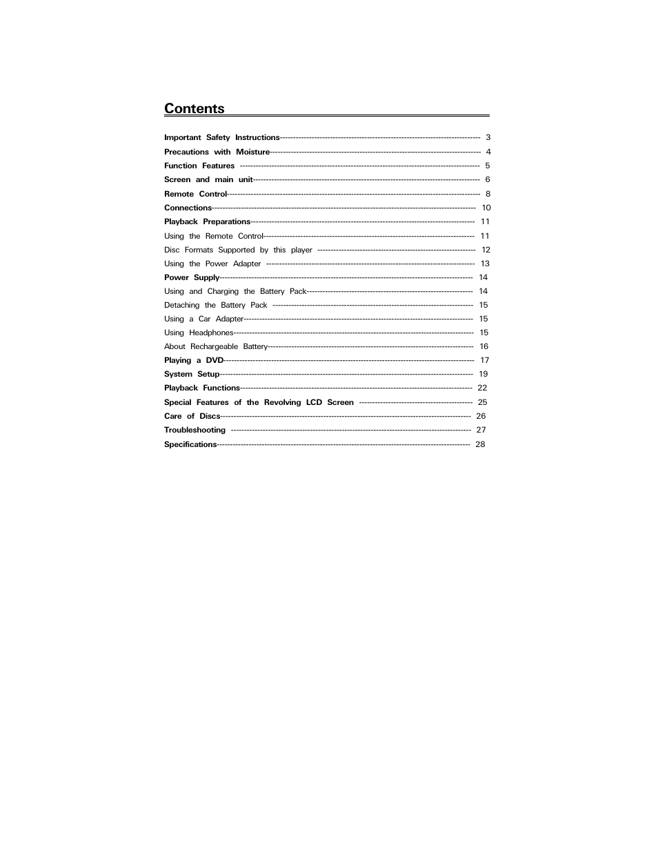 Polaroid PDV-088PT User Manual | Page 2 / 29