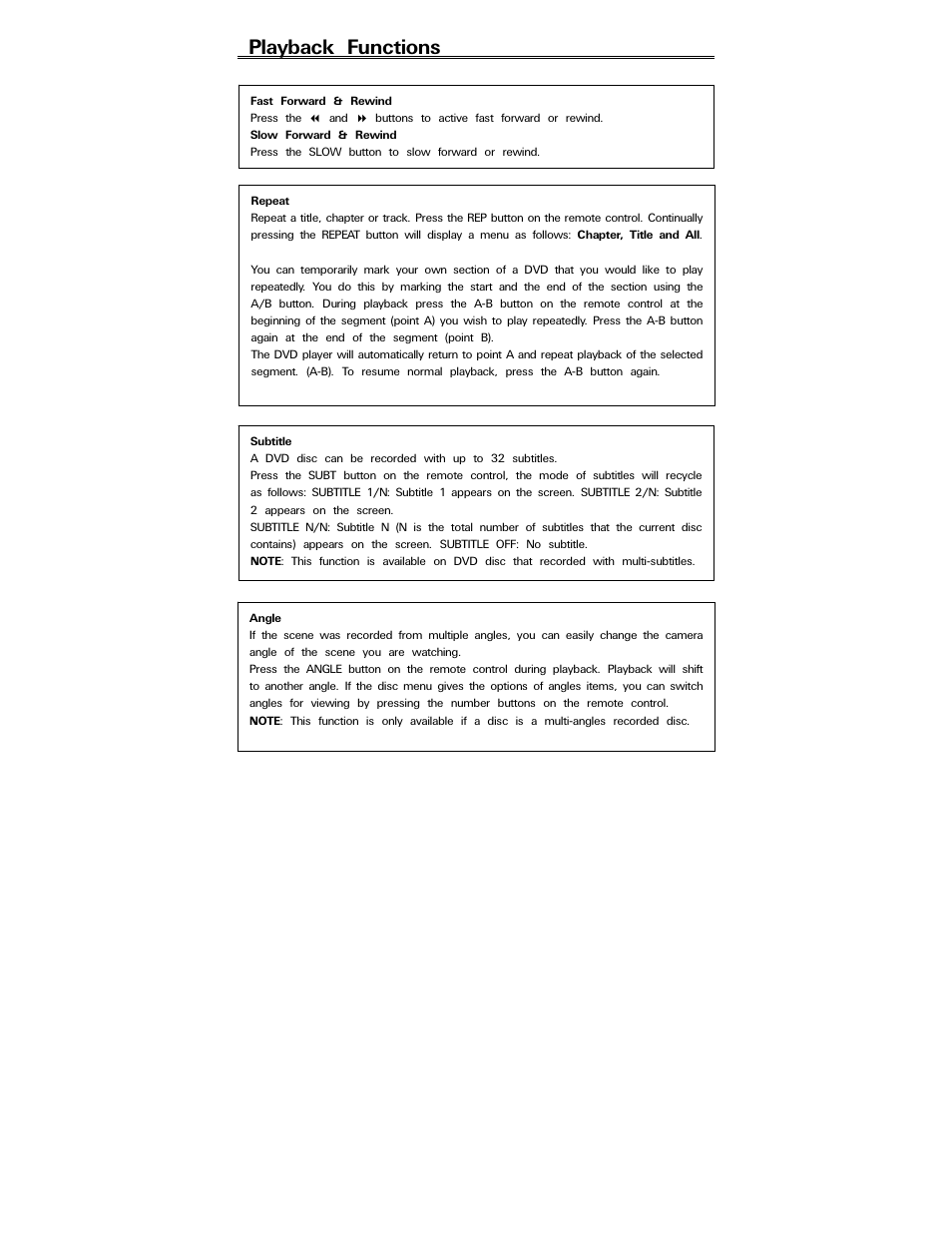 Playback functions | Polaroid PDV-088PT User Manual | Page 23 / 29