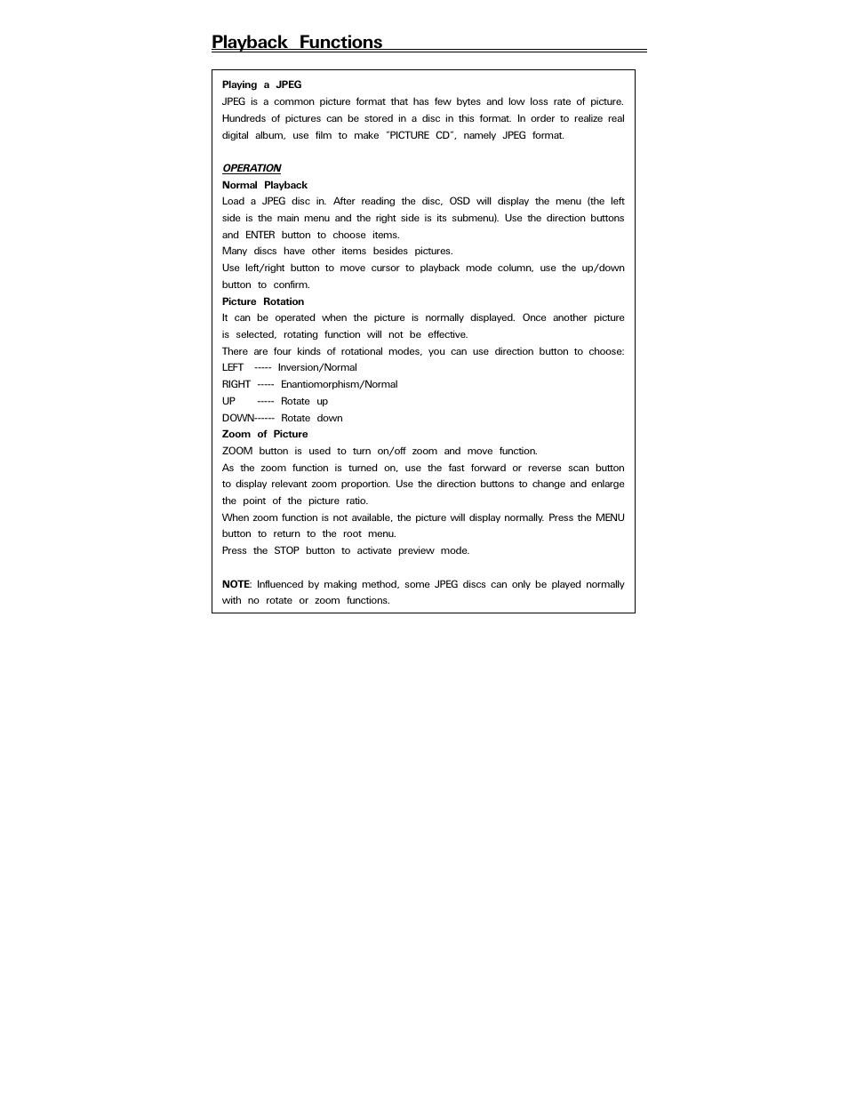 Playback functions | Polaroid PDV-088PT User Manual | Page 25 / 29