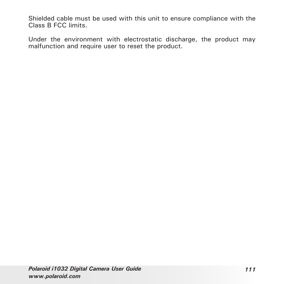 Polaroid i1032 User Manual | Page 111 / 112