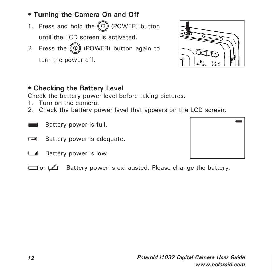 Polaroid i1032 User Manual | Page 12 / 112