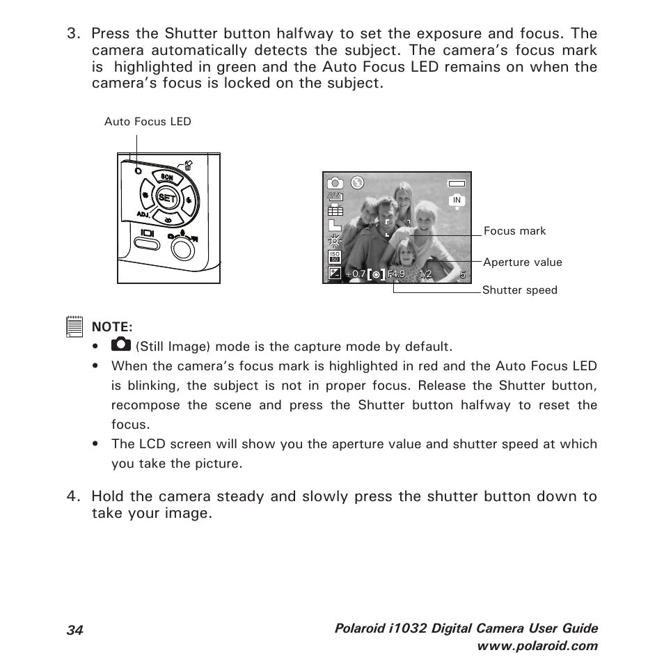 Polaroid i1032 User Manual | Page 34 / 112