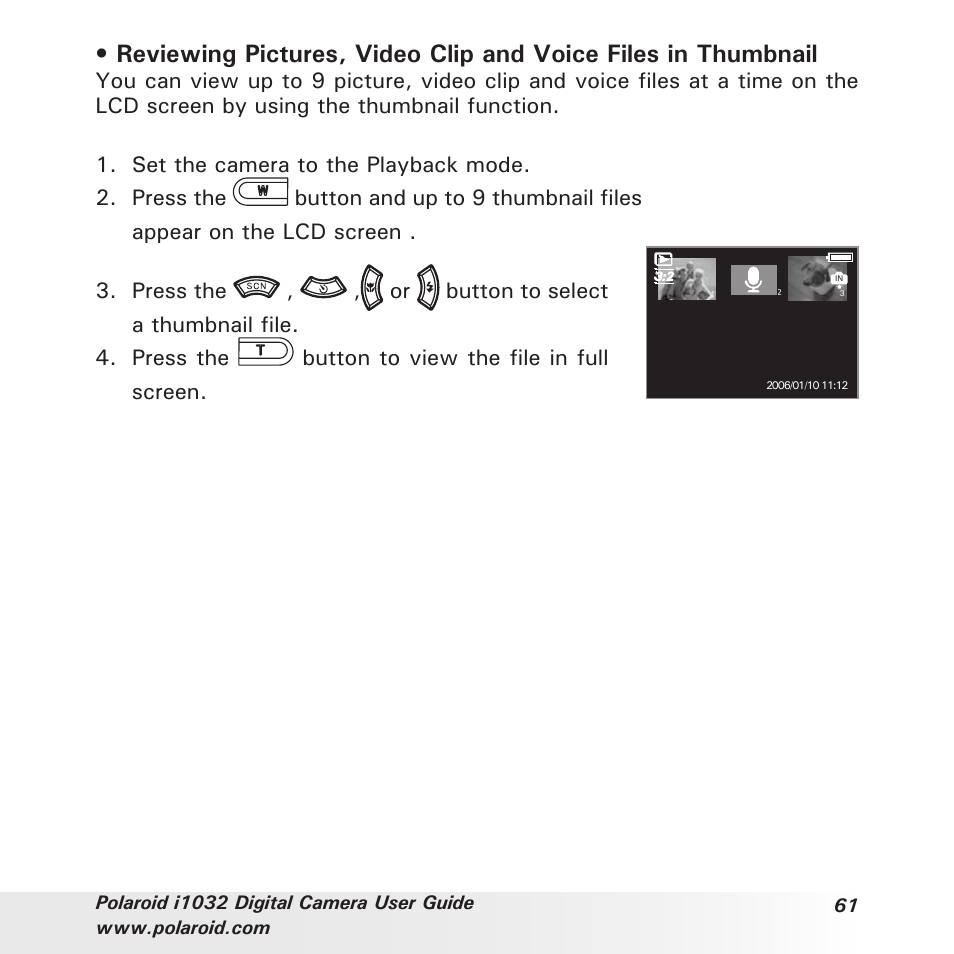 Polaroid i1032 User Manual | Page 61 / 112