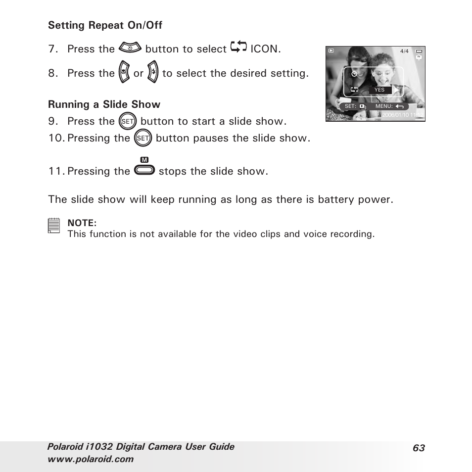 Polaroid i1032 User Manual | Page 63 / 112