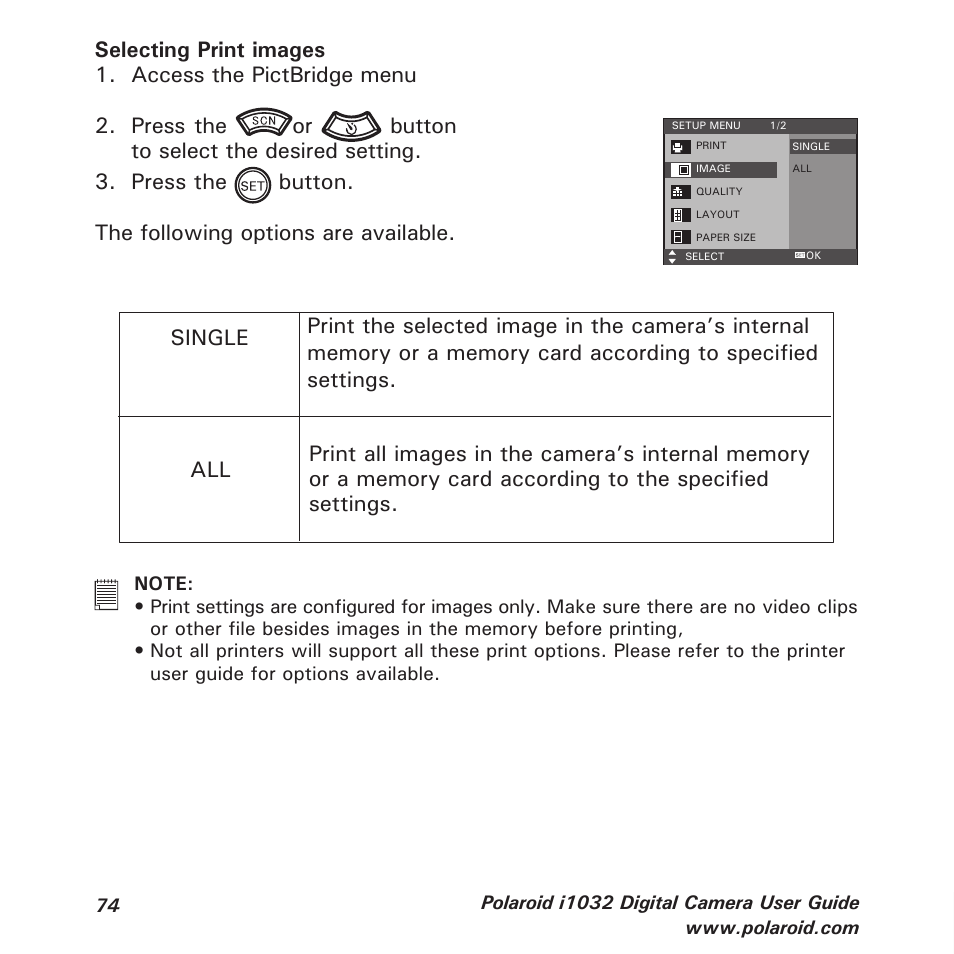 Polaroid i1032 User Manual | Page 74 / 112