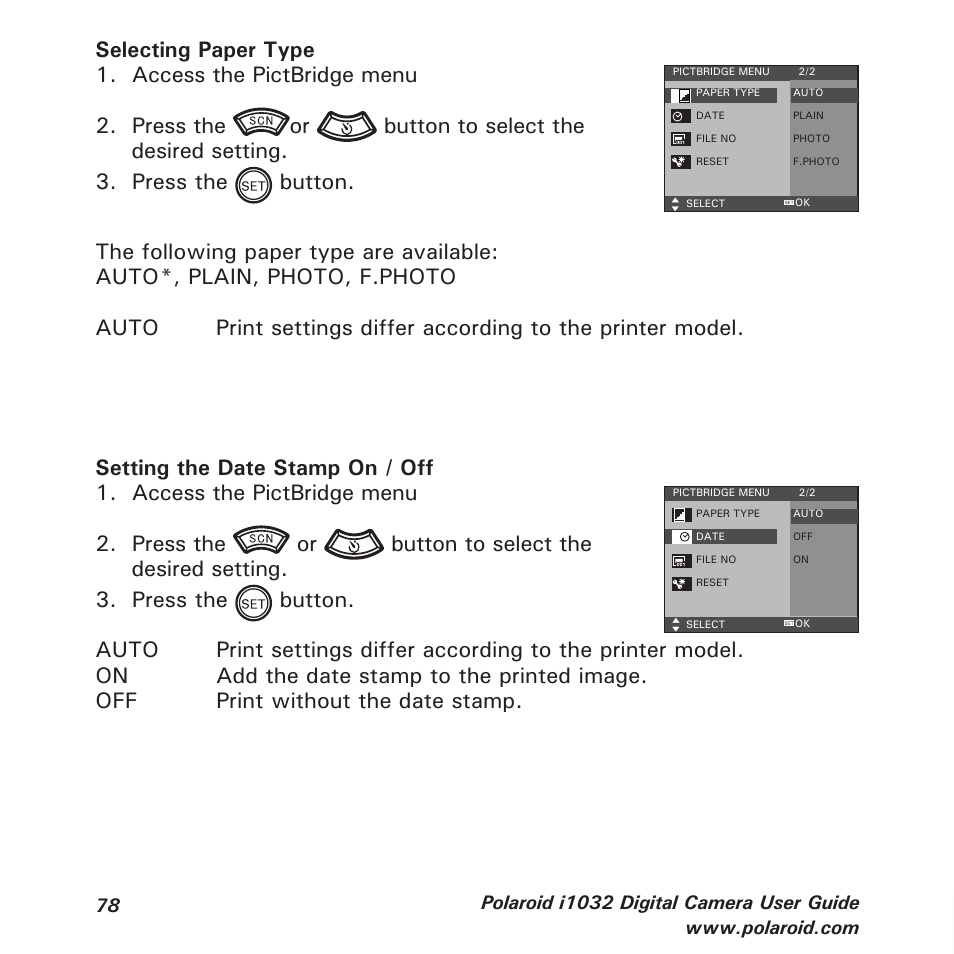 Polaroid i1032 User Manual | Page 78 / 112